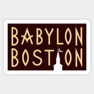 Babylon Boston Theme for Light Backgrounds Sticker